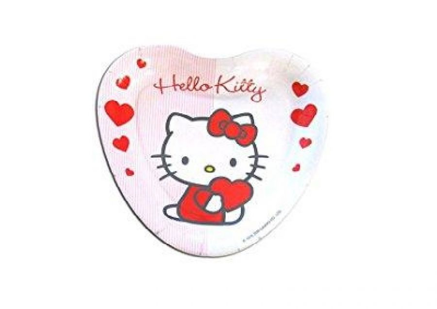 PLATO CORAZON X 8 HELLO KITTY - ARGOS